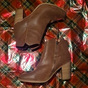 MIA Tan Ankle Booties
